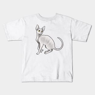 Cat - Cornish Rex - White Kids T-Shirt